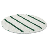 Rubbermaid® Commercial Low Profile Scrub-strip Carpet Bonnet, 19" Diameter, White-green freeshipping - TVN Wholesale 