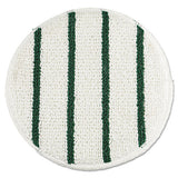 Rubbermaid® Commercial Low Profile Scrub-strip Carpet Bonnet, 19" Diameter, White-green freeshipping - TVN Wholesale 