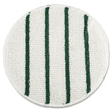 Rubbermaid® Commercial Low Profile Scrub-strip Carpet Bonnet, 21" Diameter, White-green freeshipping - TVN Wholesale 