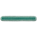 Rubbermaid® Commercial HYGEN™ Hygen Dust Mop Heads With Fringe, Green, 60 In., Microfiber, Cut-end freeshipping - TVN Wholesale 