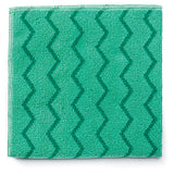 Rubbermaid® Commercial Reusable Cleaning Cloths, Microfiber, 16 X 16, Green, 12-carton freeshipping - TVN Wholesale 