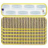 Rubbermaid® Commercial Microfiber Scrubber Pad, Vertical Polyprolene Stripes, 18", Yellow, 6-carton freeshipping - TVN Wholesale 