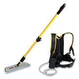 Rubbermaid® Commercial Flow Finishing System, 18" Wide Nylon Head, 56" Yellow Plastic Handle freeshipping - TVN Wholesale 