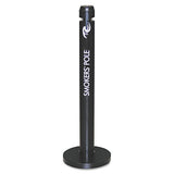 Rubbermaid® Commercial Smoker's Pole, Round, Steel, 0.9 Gal, Black freeshipping - TVN Wholesale 