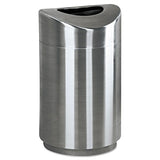 Rubbermaid® Commercial Eclipse Open Top Waste Receptacle, Round, Steel, 30 Gal, Stainless Steel freeshipping - TVN Wholesale 