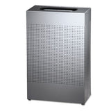 Rubbermaid® Commercial Designer Line Silhouettes Waste Receptacle, Steel, 13 Gal Capacity, Silver Metallic freeshipping - TVN Wholesale 