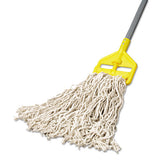 Rubbermaid® Commercial Economy Cut-end Cotton Wet Mop Head, 20oz, 1" Band, White, 12-carton freeshipping - TVN Wholesale 