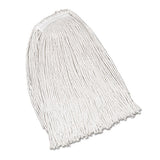 Rubbermaid® Commercial Economy Cotton Mop Heads, Cut-end, Ctn, Wh, 32 Oz, 1-in. White Headband, 12-ct freeshipping - TVN Wholesale 