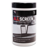 Read Right® Allscreen Screen Cleaning Wipes, 6" X 6", White, 75-tub freeshipping - TVN Wholesale 