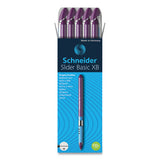 Schneider® Slider Ballpoint Pen, Stick, Extra-bold 1.4 Mm, Purple Ink, Purple-silver Barrel freeshipping - TVN Wholesale 