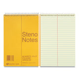 National® Standard Spiral Steno Pad, Gregg Rule, Brown Cover, 60 Eye-ease Green 6 X 9 Sheets freeshipping - TVN Wholesale 