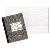 National® Composition Book, Medium-college Rule, Black Marble Cover, 11 X 8.38, 80 Sheets freeshipping - TVN Wholesale 