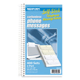 Rediform® Self-stick Telephone Message Book, Two-part Carbonless, 5.5 X 2.75, 4-page, 400 Forms freeshipping - TVN Wholesale 