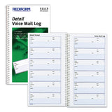 Rediform® Voice Mail Wirebound Log Books, 5.63 X 10.63, 6-page, 600 Forms freeshipping - TVN Wholesale 