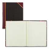 National® Texthide Eye-ease Record Book, Black-burgundy-gold Cover, 10.38 X 8.38 Sheets, 150 Sheets-book freeshipping - TVN Wholesale 