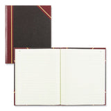 National® Texthide Eye-ease Record Book, Black-burgundy-gold Cover, 10.38 X 8.38 Sheets, 300 Sheets-book freeshipping - TVN Wholesale 
