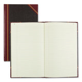 National® Texthide Eye-ease Record Book, Black-burgundy-gold Cover, 14.25 X 8.75 Sheets, 300 Sheets-book freeshipping - TVN Wholesale 