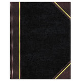 Texthide Record Book, 1 Subject, Medium-college Rule, Black-burgundy Cover, 14 X 8.5, 500 Sheets