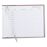 National® Hardcover Visitor Register Book, Burgundy Cover, 9.78 X 8.5 Sheets, 128 Sheets-book freeshipping - TVN Wholesale 