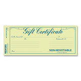 Rediform® Gift Certificates With Envelopes, 8.5 X 3.67, Blue-gold With Blue Border, 25-pack freeshipping - TVN Wholesale 