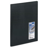 Blueline® Executive Notebook, Ribbon Bookmark, 1 Subject, Medium-college Rule, Black Cover, 10.75 X 8.5, 75 Sheets freeshipping - TVN Wholesale 