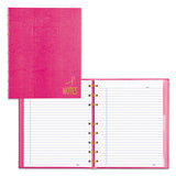 Pink Ribbon Notepro Notebook, 1 Subject, Narrow Rule, Bright Pink Cover, 9.25 X 7.25, 75 Sheets