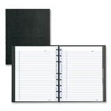 Blueline® Miraclebind Notebook, 1 Subject, Medium-college Rule, Black Cover, 9.25 X 7.25, 75 Sheets freeshipping - TVN Wholesale 