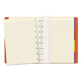 Filofax® Notebook, 1 Subject, Medium-college Rule, Orange Cover, 8.25 X 5.81, 112 Sheets freeshipping - TVN Wholesale 