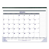 Blueline® Net Zero Carbon Monthly Desk Pad Calendar, 22 X 17, White-gray-blue Sheets, Black Binding, 12-month (jan To Dec): 2022 freeshipping - TVN Wholesale 