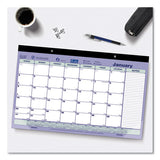 Brownline® Monthly Desk Pad Calendar, 17.75 X 10.88, White-blue-green Sheets, Black Binding, Clear Corners, 12-month (jan To Dec): 2022 freeshipping - TVN Wholesale 