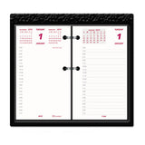 Daily Calendar Pad Refill, 6 X 3.5, White-burgundy-gray Sheets, 2022