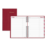 Brownline® Coilpro Daily Planner, 10 X 7.88, Red Cover, 12-month (jan To Dec): 2022 freeshipping - TVN Wholesale 