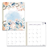 Blueline® Monthly 14-month Planner, Spring Floral Watercolor Artwork, 11 X 8.5, Multicolor Cover, 14-month (dec To Jan): 2021 To 2023 freeshipping - TVN Wholesale 