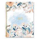 Blueline® Monthly 14-month Planner, Spring Floral Watercolor Artwork, 11 X 8.5, Multicolor Cover, 14-month (dec To Jan): 2021 To 2023 freeshipping - TVN Wholesale 