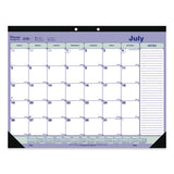 Blueline® Academic Monthly Desk Pad Calendar, 21.25 X 16, White-blue-green, Black Binding-corners,13-month (july-july): 2021-2022 freeshipping - TVN Wholesale 