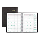 Ecologix Recycled Monthly Planner, Ecologix Artwork, 11 X 8.5, Black Cover, 14-month (dec To Jan): 2021 To 2023