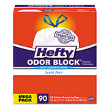 Hefty® Strong Tall Kitchen Drawstring Bags, 13 Gal, 0.9 Mil, 23.75" X 27", White, 90-box, 3 Boxes-carton freeshipping - TVN Wholesale 