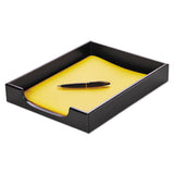 Rolodex™ Wood Tones Desk Tray, 1 Section, Letter Size Files, 8.5" X 11", Black freeshipping - TVN Wholesale 