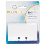 Rolodex™ Plain Unruled Refill Card, 2.25 X 4, White, 100 Cards-pack freeshipping - TVN Wholesale 