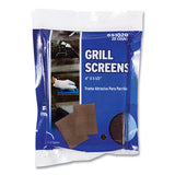 AmerCareRoyal® Griddle Screen, Aluminum Oxide, 4 X 5.5, Brown, 20-pack, 10 Packs-carton freeshipping - TVN Wholesale 