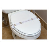 AmerCareRoyal® Toilet Seat Bands, Brown-white, 2,000-carton freeshipping - TVN Wholesale 