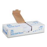 AmerCareRoyal® Toilet Seat Bands, Brown-white, 2,000-carton freeshipping - TVN Wholesale 