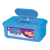 AmerCareRoyal® Baby Wipes Tub, Scented, White, 80-tub, 12 Tubs-carton freeshipping - TVN Wholesale 