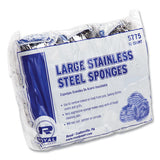 AmerCareRoyal® Stainless Steel Sponge, Polybagged, 1.75 Oz, Gray, 12-pack, 6 Packs-carton freeshipping - TVN Wholesale 