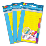 Redi-Tag® Divider Sticky Notes With Tabs, Assorted Colors, 60 Sheets-set, 3 Sets-box freeshipping - TVN Wholesale 