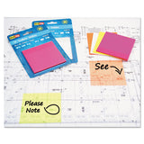 Redi-Tag® Transparent Film Sticky Notes, 3 X 3, Neon Yellow, 50-sheets-pad freeshipping - TVN Wholesale 