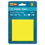 Redi-Tag® Transparent Film Sticky Notes, 3 X 3, Neon Yellow, 50-sheets-pad freeshipping - TVN Wholesale 