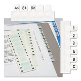 Redi-Tag® Legal Index Tabs, 1-12-cut Tabs, A-z, White, 0.44" Wide, 104-pack freeshipping - TVN Wholesale 