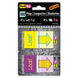 Redi-Tag® Pop-up Fab Page Flags W-dispenser, "look!", Purple-yellow; Yellow-teal, 100-pack freeshipping - TVN Wholesale 