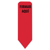 Redi-Tag® Arrow Message Page Flags In Dispenser, "firmar Aqui", Red, 120 Flags-pk freeshipping - TVN Wholesale 